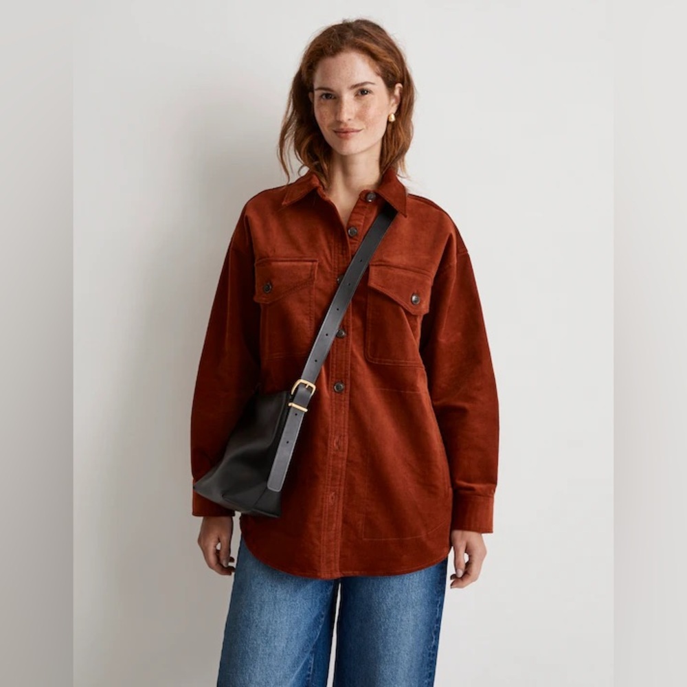 Madewell Corduroy Twill Oversized Shirt-Jacket
